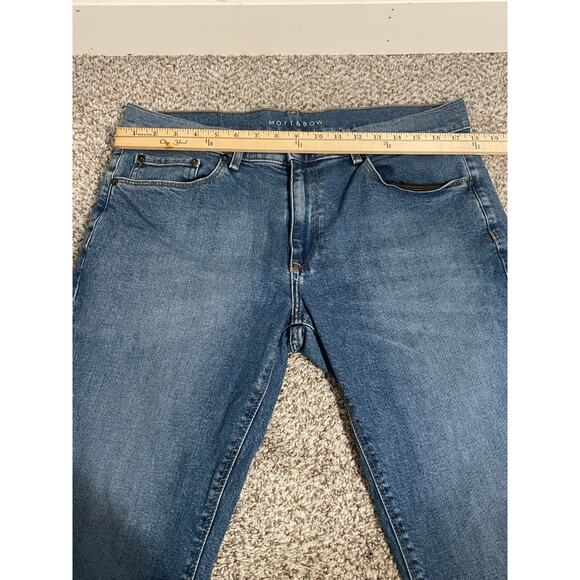 Mott And Bow Jeans Men 34X30 Blue Slim Fit Denim Cotton Stretch Classic City - Picture 9 of 10
